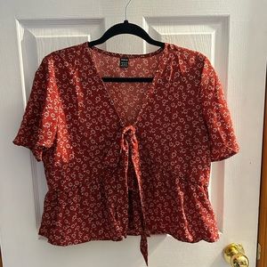 Front Tie Blouse